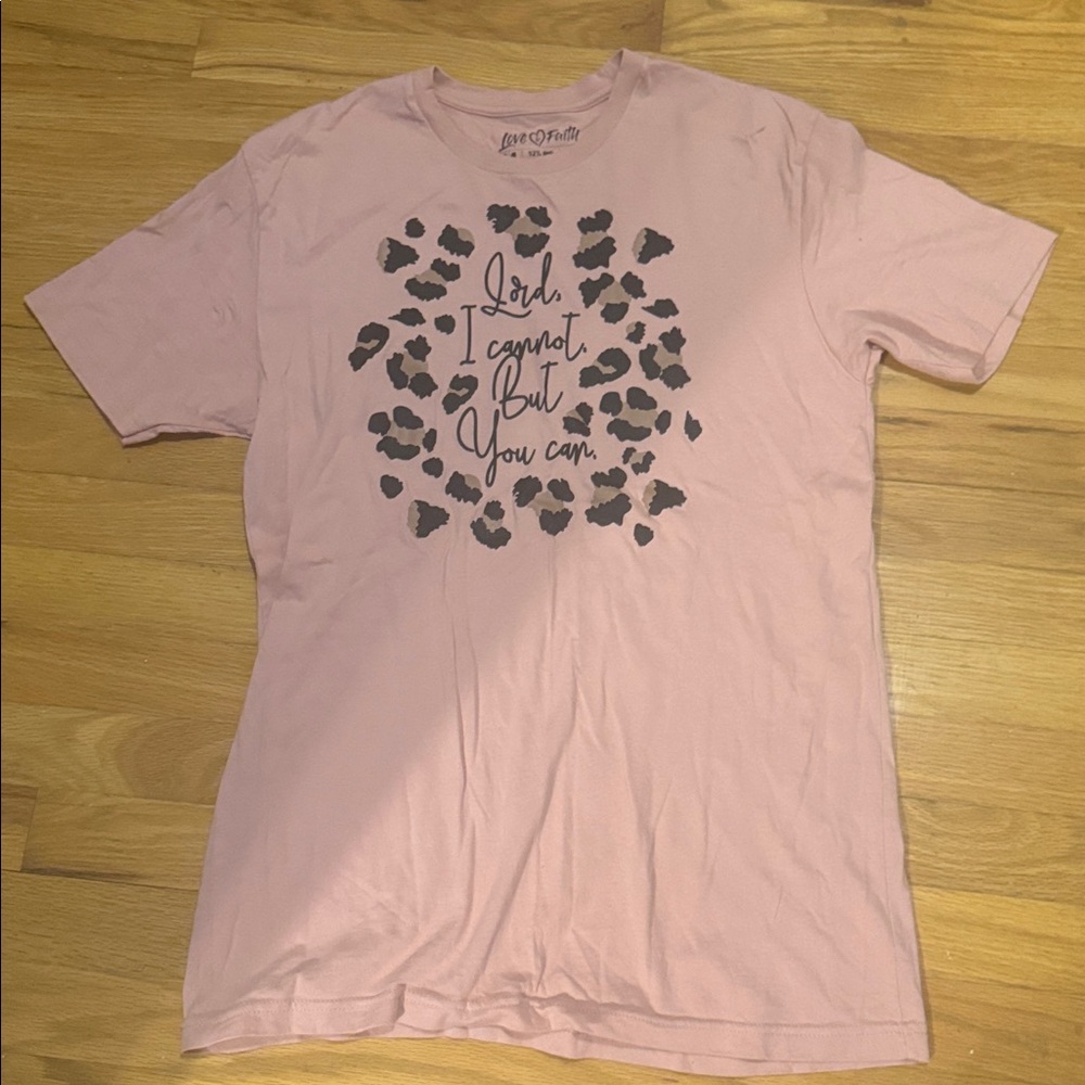 Love & Faith Pink Short Sleeve Tee